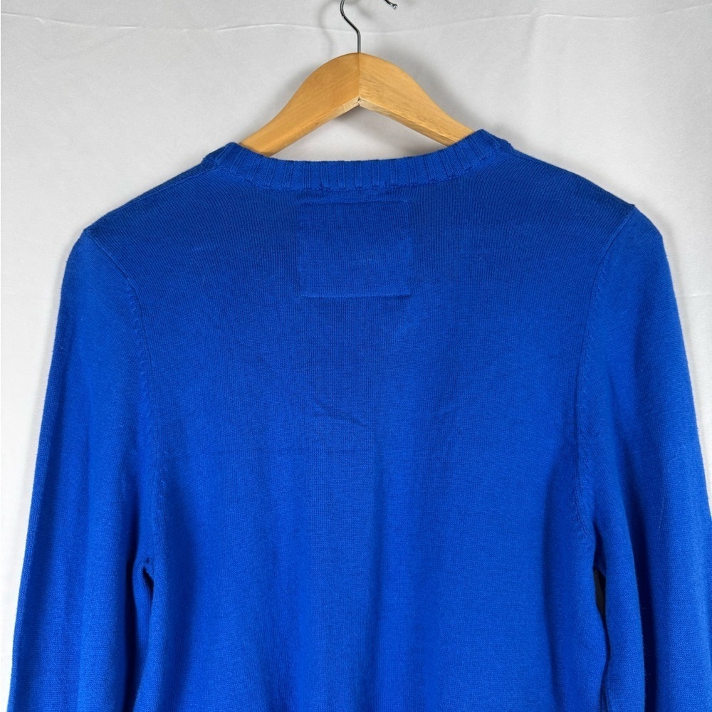 Abercrombie & Fitch Muscle VNeck Sweater Mens Large Cotton Cashmere Blend Preppy - Picture 9 of 14